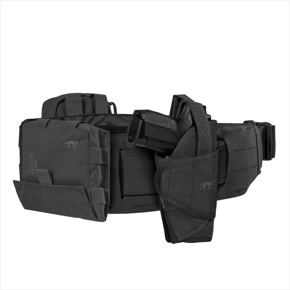 Tasmanian Tiger Warrior Belt LC, Tactical Utility Belt, Laser Cut MOLLE System, Hook-and-Loop Attachment
