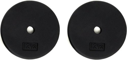 Ader Standard 1" Hole Cast Iron Weight Plate-Black