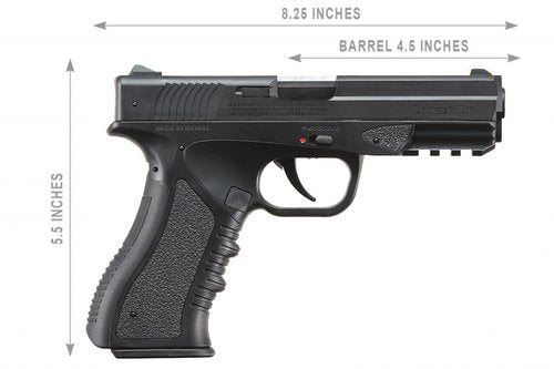 Lancer Air Pistiol CO2 Half-Blowback 4.5mm Airgun Full Package (LTA-3B)