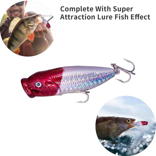 Pezlun Fishing Lures Freshwater Bait Tackle kit.Tackle Box Including crankbaits topwater Lures,Jigs,Spoons and More Fishing Gear Set.Suitable for Bass Trout Salmon. (B240PCS)