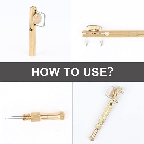 Fishing Line Hook Knot Tying Tool, Copper Practical Knot Line Tying Knotting Tool Portable Fast Fishing Tie Hook (2pcs)