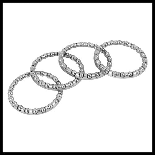 Hihaha 4 Pcs 4mm x 22 Ball Bearings Cages Crank Bearings Wheel Bearing Retainer for Bicycle Durable Material