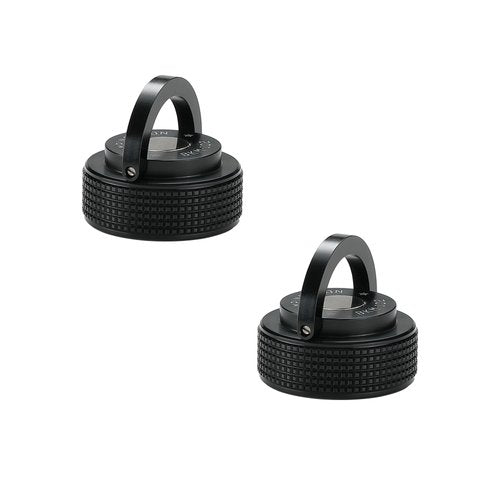 CAMPINGMOON 1LB Propane Cylinder Cap Sealed Protective Cover for Small Camping Gas Fuel Tanks, Dustproof & Leak-Resistant Valve Cap, 2-Pack BKM-102-2P