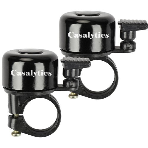 Casalytics Bike Bell, 2Pcs Cute Mini Bicycle Bell, Classic Bike Bells, Cycling Ring Bell for Road Bike Mountain Bike Scooter