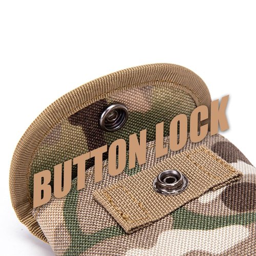 YERGOFE Molle Pouch Tactical Coin Purse - Large Coin Pouch - Qiuck Pouch for Coins Earphone (Black)