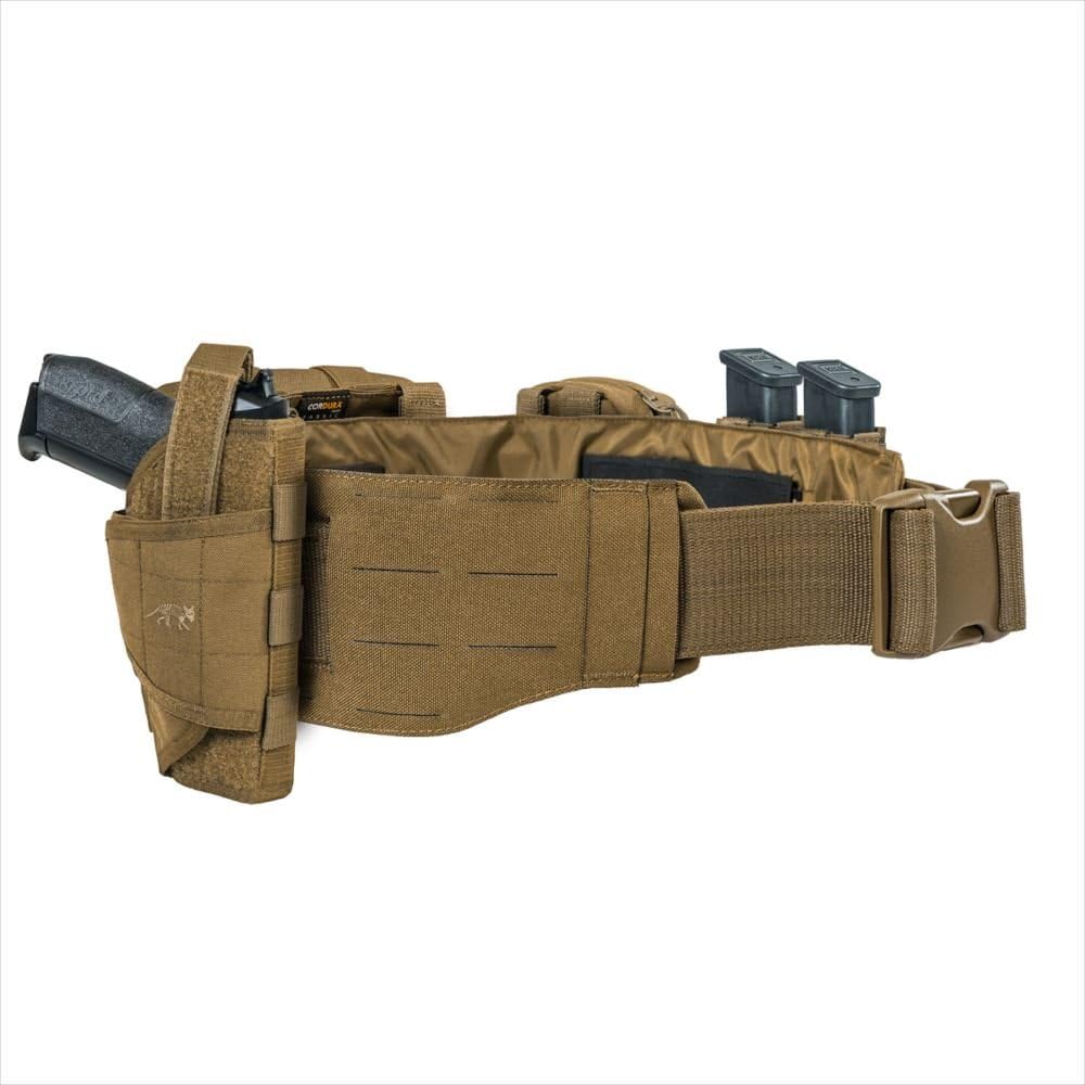Tasmanian Tiger Warrior Belt LC, Tactical Utility Belt, Laser Cut MOLLE System, Hook-and-Loop Attachment