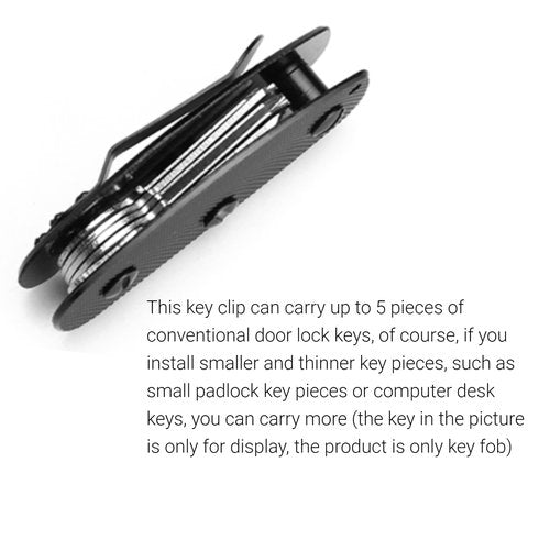 Key Holder Clip, Aluminum Key Holder Organizer Clip Folder Keyring Keychain Edc Gear Pocket Tool, Outdoor Multi Function Pocket Tool, Christmas Gift For Men Women, Holds 5 Keys