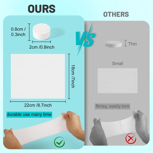 Cptoion 500 Pieces Compressed Wipes,Disposable Compressed Towels Tablets,Portable Face Towels Tablets for Travel,Camping,Hiking,Sport,Home