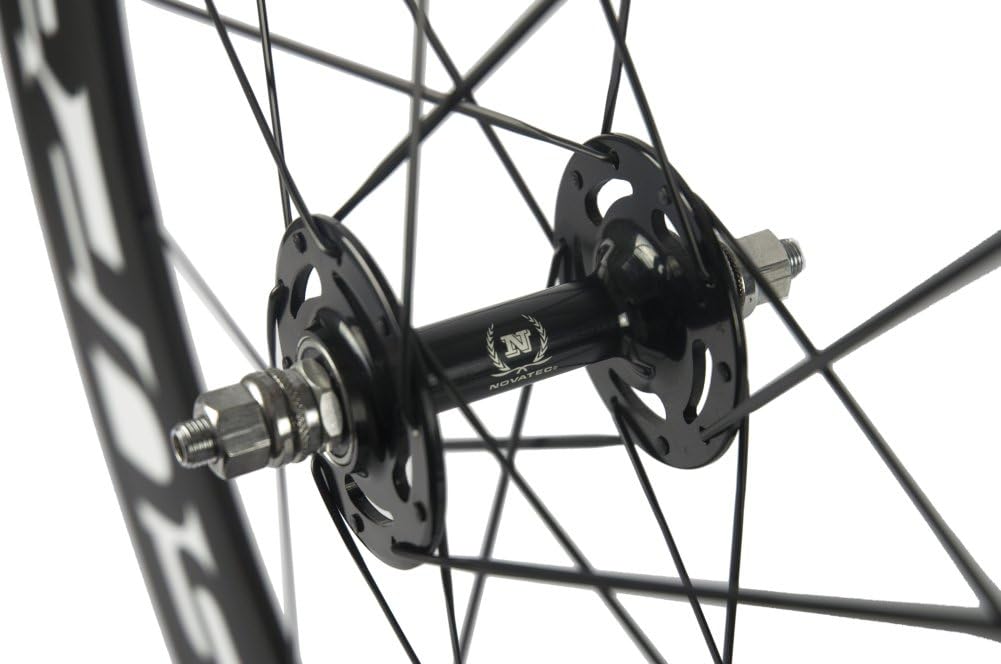 Superteam 88mm Carbon Clincher Fixed Gear Bike Wheelset 23mm Single Speed Wheel
