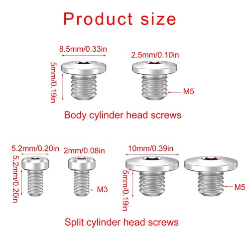 SPONGL Cylinder Cap Screws,Hydraulic Brake Separate Oil Cylinder Lid Bolts Bikes Hydraulic Disc Brake Bolts Hydraulic Brake Brake Levers Screws