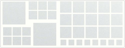 LiteMark Reflective Purple Assorted Square Sticker Decals for Helmets, Bicycles, Strollers, Wheelchairs and More (2 Inch, 1 Inch, 3/4 Inch, 1/2 Inch)