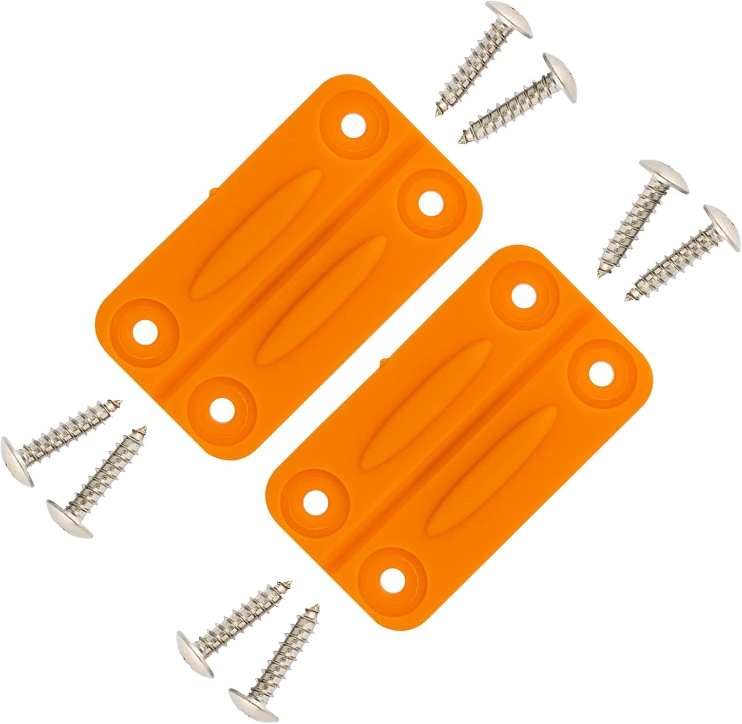 NeverBreak Parts - 2 Pack White Igloo Cooler Hinges Replacement with Screws | High Strength Igloo Cooler Replacement Parts | Igloo Parts kit for ice chests