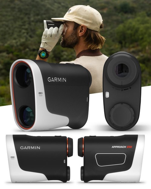Wearable4U - Garmin Approach Z30 Golf Laser Range Finder (400 Yards, 6X Magnification) with Power Bank and CR2 Battery Bundle
