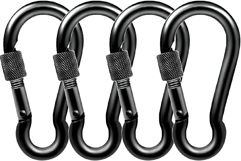 PROND Locking Carabiners, Heavy Duty Carabiner, 316 Stainless Steel Screw Lock Carabiner Hooks