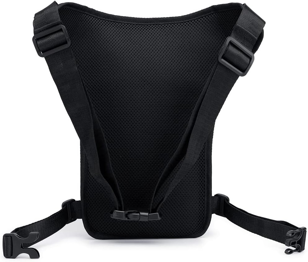 Nylon Drop Leg Bag Hiking Waist Pack for Men Women Tactical Motorcycle Bike Cycling Riding Travel Outdoor Sports Fanny Pouch