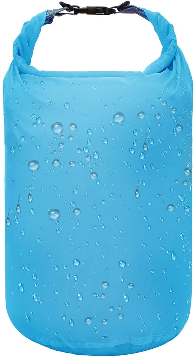 R2Depot Waterproof Dry Bag, 5L/10L/20L/40L/70L Dry Storage Bag for Kayaking, Gym, Hiking, Swimming (Blue, 10L)