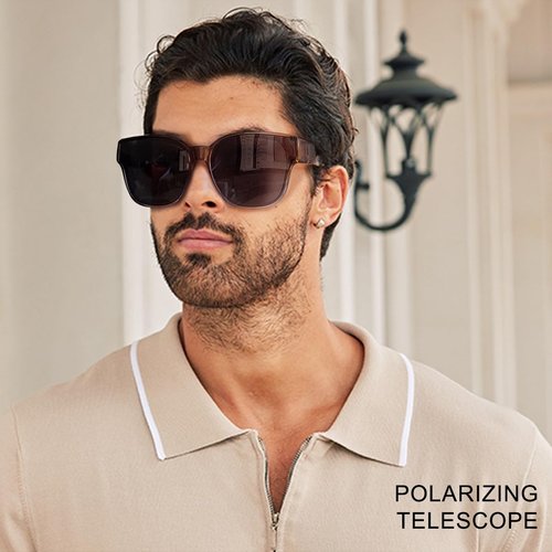WGKVP Polarized Sunglasses, Ultra-Light and Durable glasses, UV400 Protection for men and women (Clear Pink)