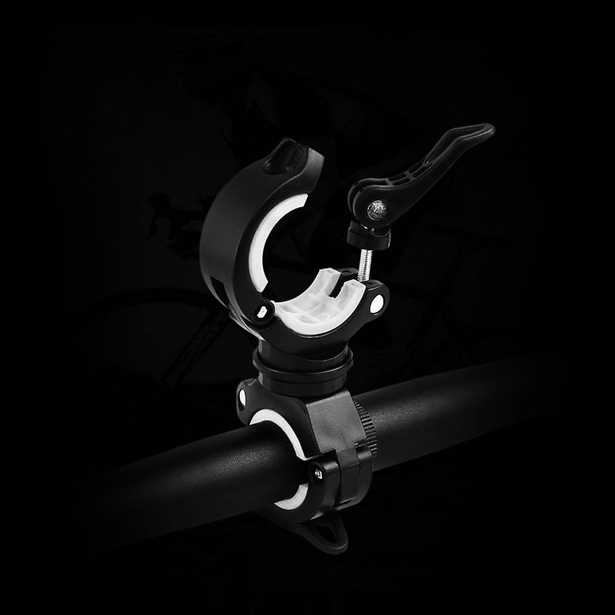 [3 Pack Bike Flashlight Holder, Mount Bicycle Bracket Flashlight Holder Mounting Torch Clip 360 Degree Rotation