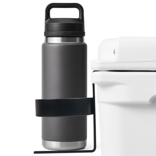 Omoojee Cooler Beverage Holder, Cooler Cup Holder Compatible with YETI Tundra Coolers, Compatible with RTIC Coolers, Cooler Accessory, Medium, Black