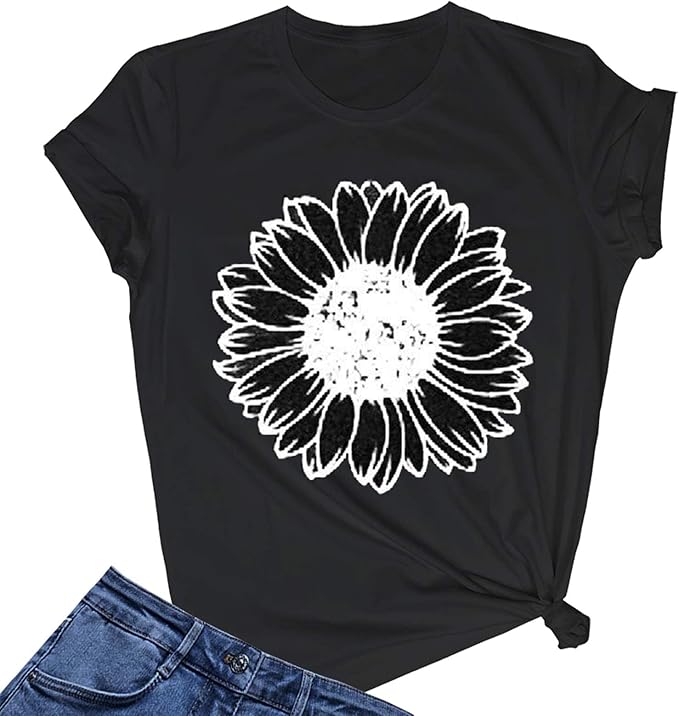 Womens Graphic T-Shirt Not All Who Wander are Lost Funny Tees for Women Summer Casual Tops Athletic Shirts