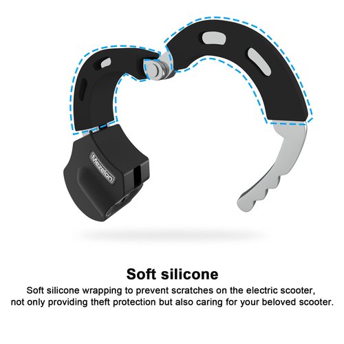 Mezelon Electric Scooter Lock, 100cm/13.5mm Heavy Duty Bike Cable Lock and Keys, Bicycle Lock, Scooter Locks Anti Theft for Scooter, Bicycle, E-Bike, Stroller and Motorcycle