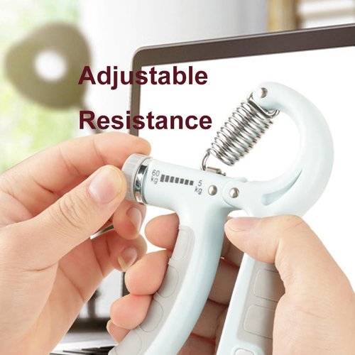 BAOKAGD Grip Strength Trainer, Hand Grip Exerciser Strengthener with Adjustable Resistance 11-132 Lbs (5-60kg), Forearm Strengthener, Hand Exerciser for Muscle Building and Injury Recover (Black)