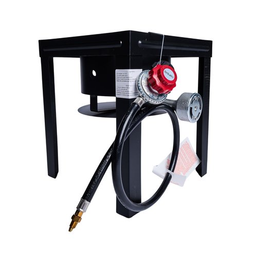 Propane Burner Stove Outdoor Portable Cooker Bbq Single Stove Gas Camping Cooking Professional Cast iron Lpg High Pressure 54,000 Btu