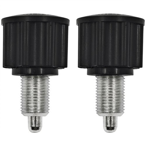 BOKWORE 2 PCS M16 Pop Pull Pin Knob Pull Pin Spring Knob for Fitness Equipment, Bicycle Equipment Exercise Bike Replacement Parts, Black