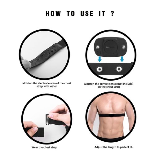 Polar H10 H9 H7 Chest Strap Replacement - Adjustable HRM Soft Chest Strap Compatible with Polar Heart Rate Sensor (Gray)