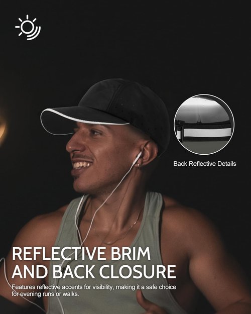 Zylioo Big Heads UV Cool Caps,Large Summer Ball Cap,Running Hats for Men Dry Fit,Adjustable Solid Color Baseball Cap