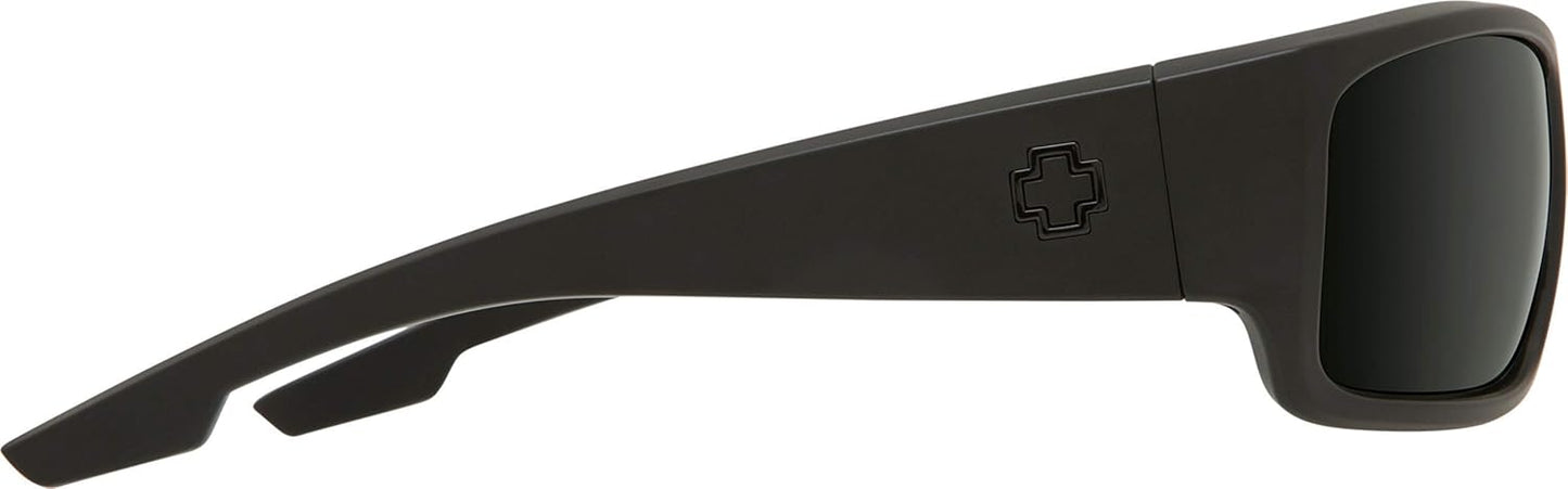 SPY Optic Piper, Rectangular Wrap Sunglasses, Color and Contrast Enhancing Lenses
