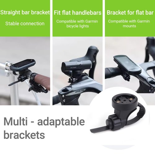 Bike Light Mount, Compatible with Garmin iGPSPORT Cycplus XOSS Bike Computer,Compatible with TOWILD Magicshine OLIGHT Bike Light