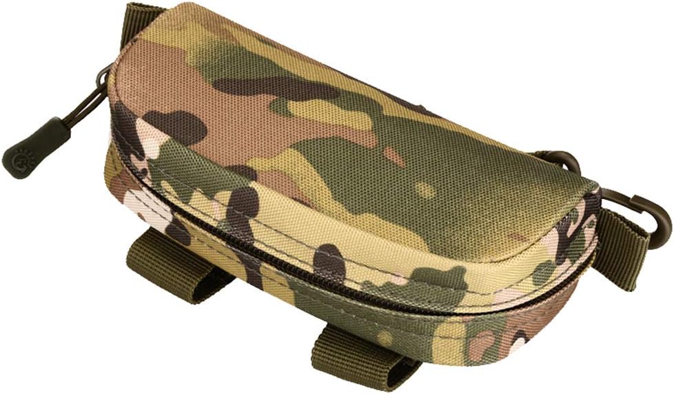 Tactical Molle Sunglasses Case Portable Anti-Shock Clamshell Carry Eyeglasses Hard Case Outdoor Hunting Goggle Mag Pouch