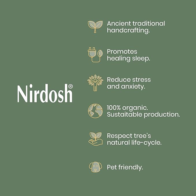 NIRDOSH Palo Santo Incense Sticks Sahumito 100% Natural - 50 Wood Sticks 1,96in - Innovation Organic Incense for Sublimation - Negative Energy Cleansing - Original Palo Santo Wood Bursera Graveolens