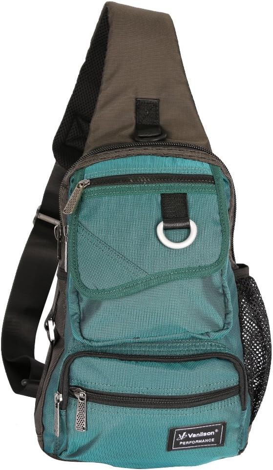 Sling Bag Chest Shoulder Backpack Crossbody Multipurpose Daypack For Men Women Black