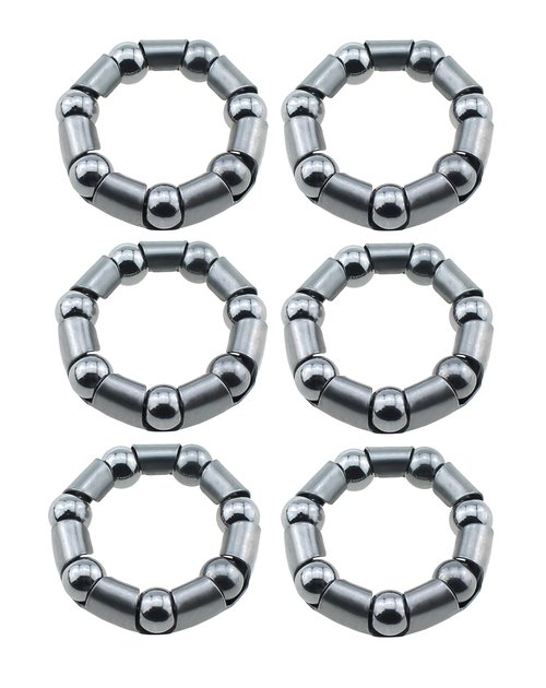 Bxian 6PCS Mountain Bike Parts Bicycle Ball Bearing Steel Crank Bearing Retainer for Bicycle Parts Replacement