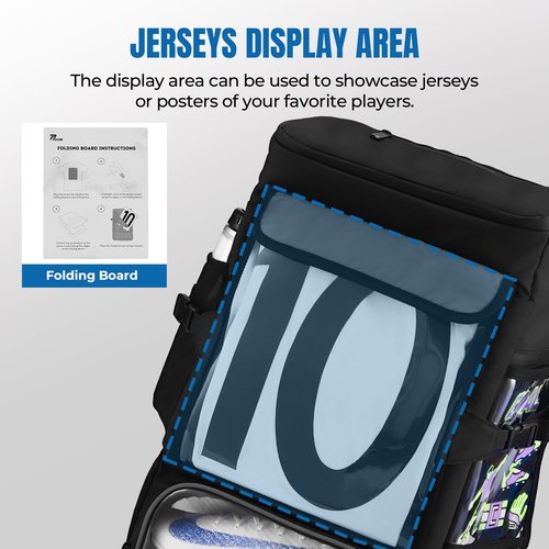 POIXM Soccer Backpack, Soccer Bags for Boys All-in-One Design with Separate Cleat, Jersey, Ball, and Laptop Compartments, Gifts for Boys