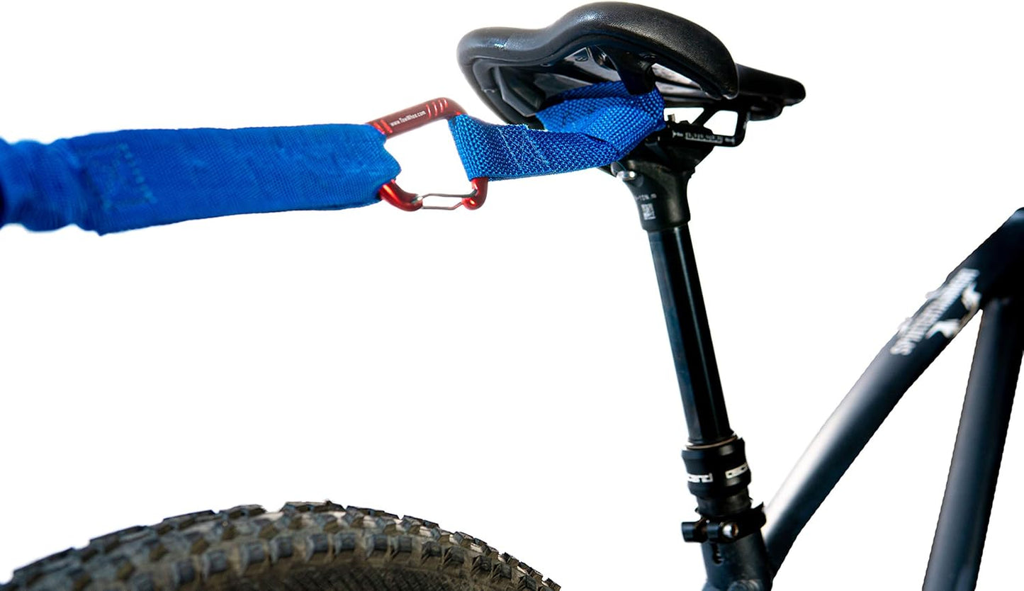 Quick Loop with Carabiner - Quickly Attach Adventure Tow Bungee to Any Bike Handlebar or Seat