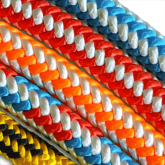 Pelican Arborist-16 Strand 12.7 mm (1/2 inch) Arborist - 7000 lbs Breaking Strength - Static Climbing Rope Used for Arborists - 120 ft - Plain End