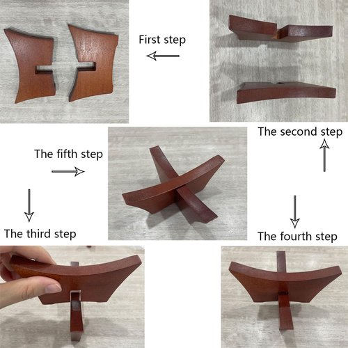 ZHU YU CHUN 3 PCS Wooden sphere stand, basketball and football stand, volleyball and rugby sports ball storage rack, trophy autograph souvenir display rack(wooden)