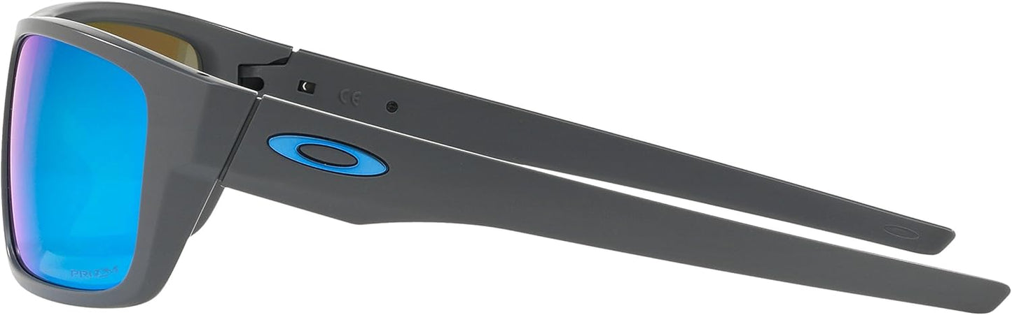 Oakley Drop Point Sunglasses Matte Dark Grey with Prizm Sapphire Polarized Lens 60mm
