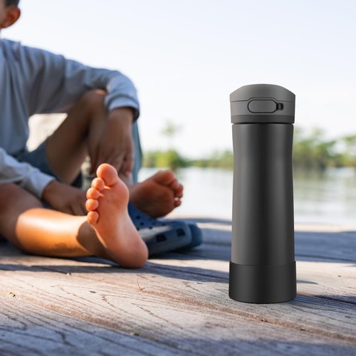 Linkidea 2 Pack Water Bottle Boot Compatible with Contigo Jackson Chill 2.0 20oz/24oz, Cortland 24oz, Silicone Anti-Slip Bottle Bottom Bumper Protector (Black)