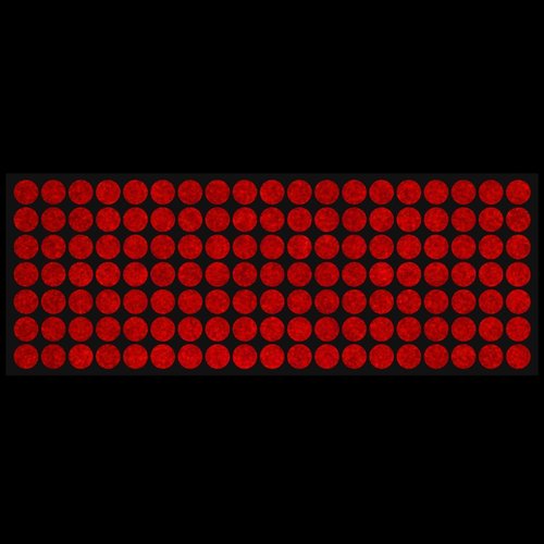 LiteMark Reflective White 0.5 Inch Dot Sticker Decals for Helmets, Bicycles, Bike - Pack of 133 Pcs