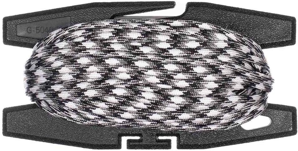 Paracord Spool Tool with 50 or 100 Feet of 550 7-Strand Parachute Cord - USA Made