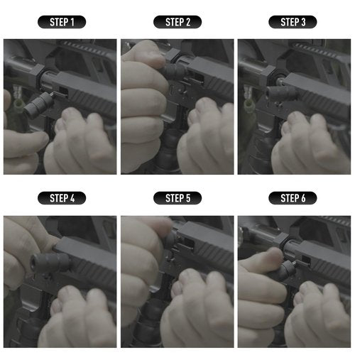 PINTY PCP Pellet Gun Air Rifle, 5.5 mm .22 Caliber Pellet Air Rifle for Adults, Single Shot PCP Air Gun, High Power Airgun with 850 fps Velocity & Picatinny Rail for Hunting Shooting Games
