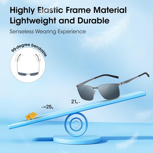 Xoxocos Premium Golf Sunglasses for Men - Polarized Lenses for Green Reading & Distance Judgment, UV400 Protection, Lightweight Frame for Golfing, Fishing & Driving