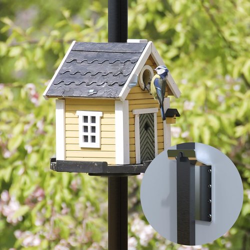 Wuno Shop T Post Brackets Vertical, T Post Mounting Bracket for T Shape Wood Fence Posts, T Target Hanger, T-Post Lumber Brackets for Posting Signs, Bird House Feeder, Mailbox-6 Pcs