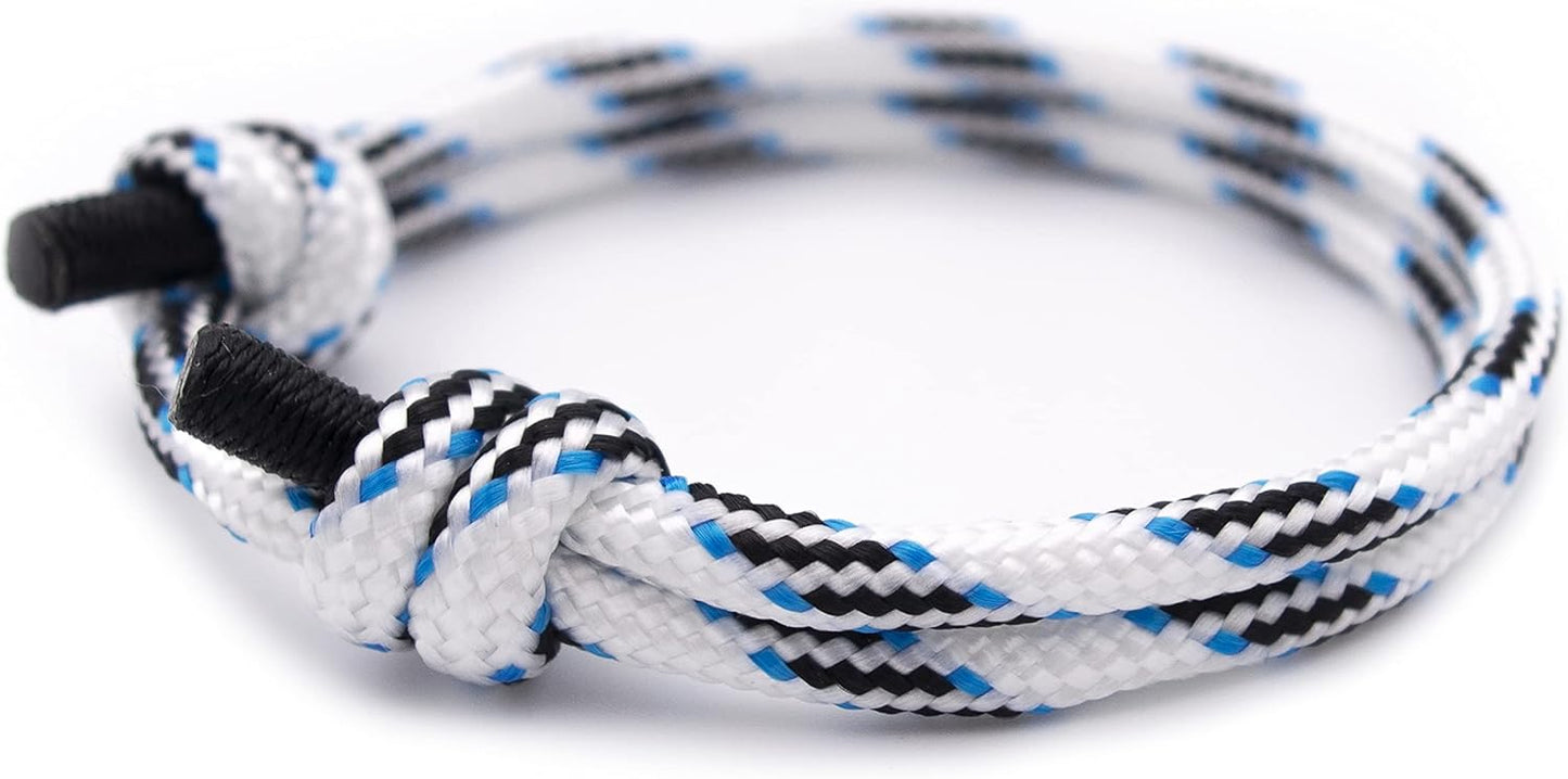 Wind Passion - Rope Bracelet for Men & Women - Adjustable Sailors Knot Paracord Bracelet - Waterproof & Sturdy
