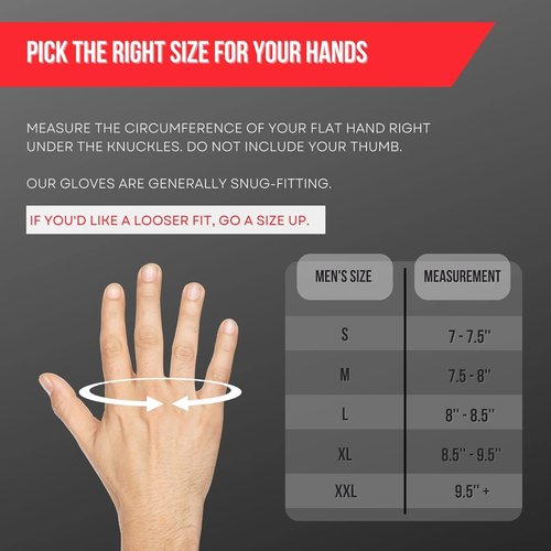 Elite Weight Lifting Gloves for Men - Black & White