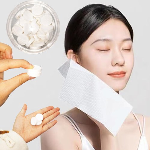 Compressed Towels 150 Packs - Expand in Seconds! Portable Face Towels for Travel, Camping, Gym & Makeup Removal - Reusable, Ultra Absorbent Cotton Washcloths (8x8in)